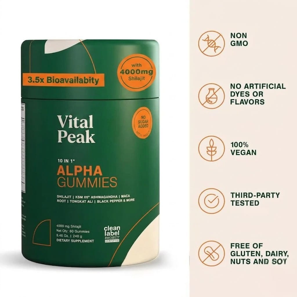 vital Peak main gummies